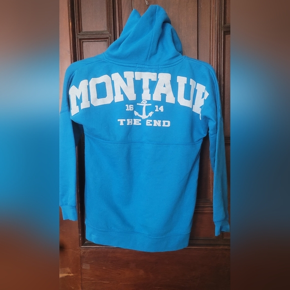 "Montauk 1614 The End" Hooded Sweatshirt - Picture 2 of 2